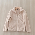 R&B | Weiche Sherpa Zip Up Hohe Kragenjacke, Fleeceweste