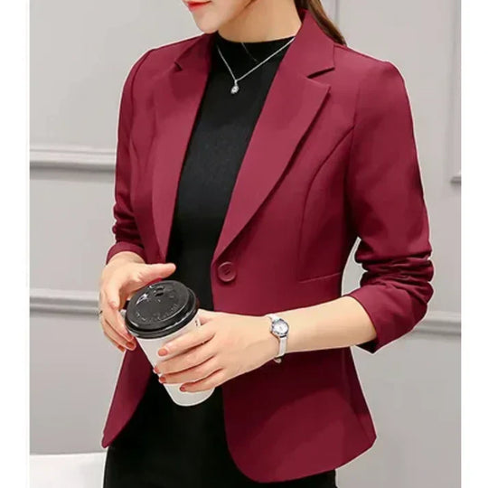 R&B | Blazer Taillierte Passform Strukturiertes Silhouette Ein Knopf Formal