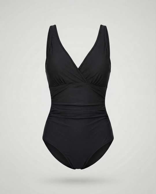 R&B | Tricolor-Badeanzug mit Flacher Sohle