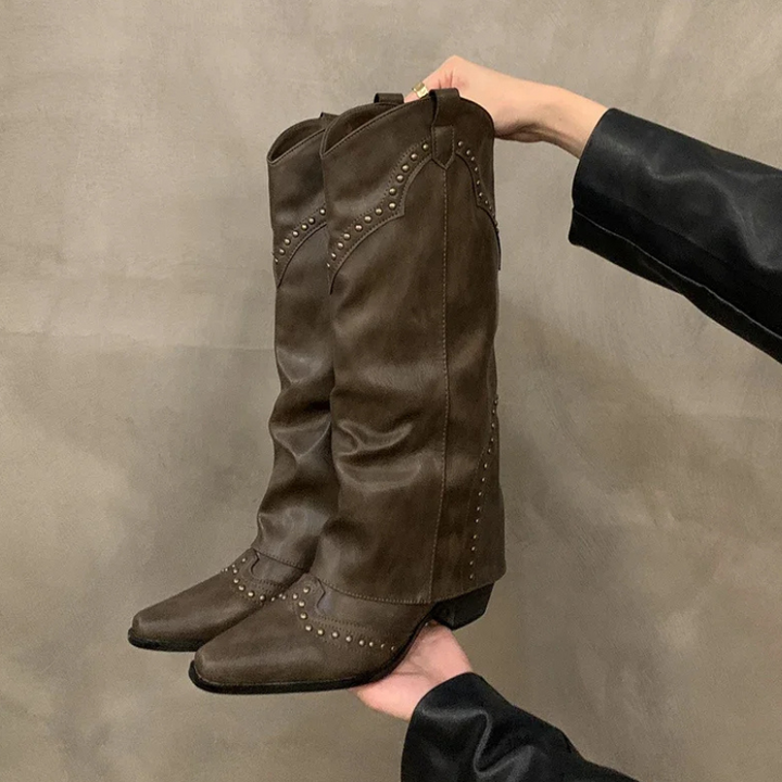 Knöchelstiefel Cowboy Stiefel Damen