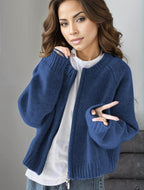 R&B | Stilvolle Blaue Strickjacke für Frauen