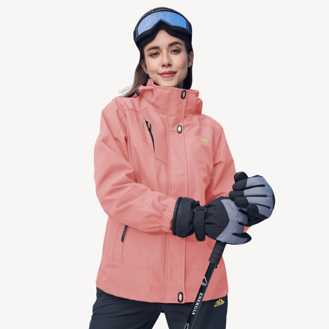 R&B | Damen 3-In-1 Wasserdichte Skijacke