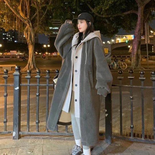 R&B | Lange Kapuzenjacke für Damen Ideal für den Winter