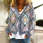 R&B | Gemütlicher, weicher Damenpullover mit Muster