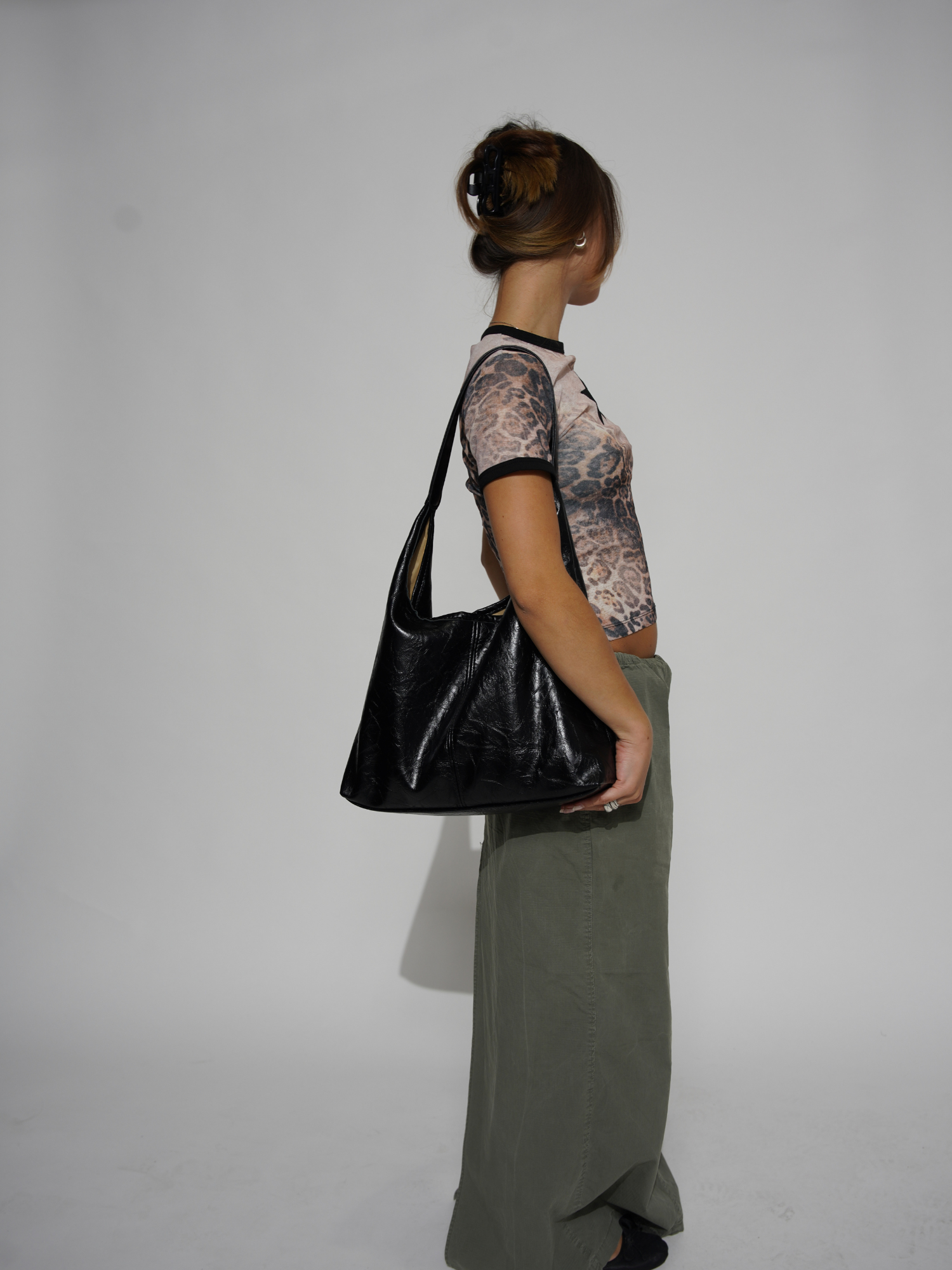 Distressed Vegan Leather Tote