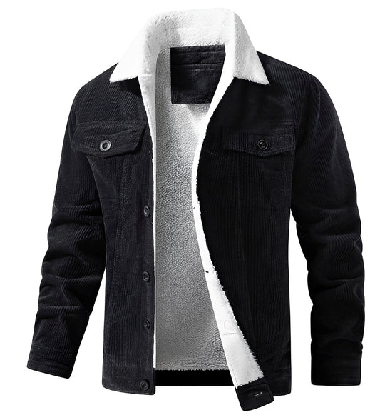 R&B | klassische Cord-Plüschjacke für Männer