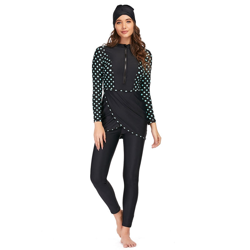R&B | 3 Teile Set Halal Bademode Badeanzug Burkini Badeoutfit