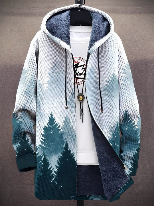 R&B | Stilvolle bedruckte Jacke mit Kapuze für Männer