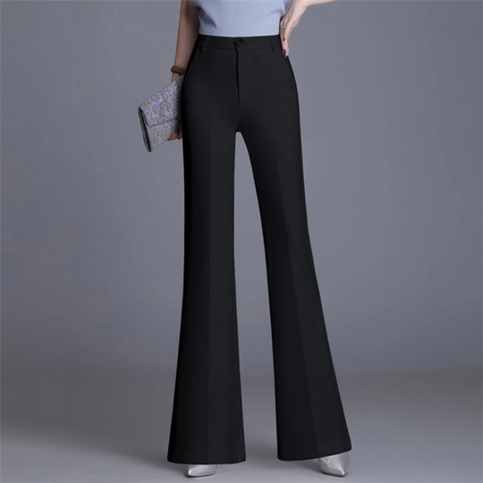 R&B | Elegante Enganliegende Hohe Taille Flared Hosen