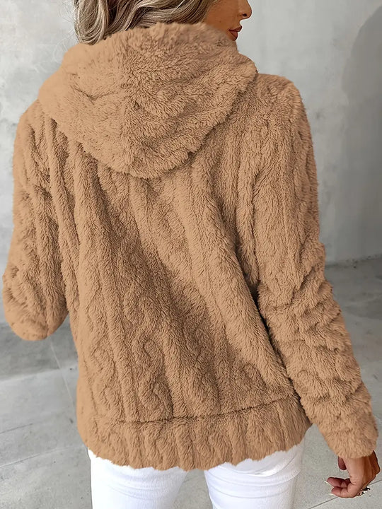 R&B | Weiches Kapuzen Sweatshirt mit Reißverschluss