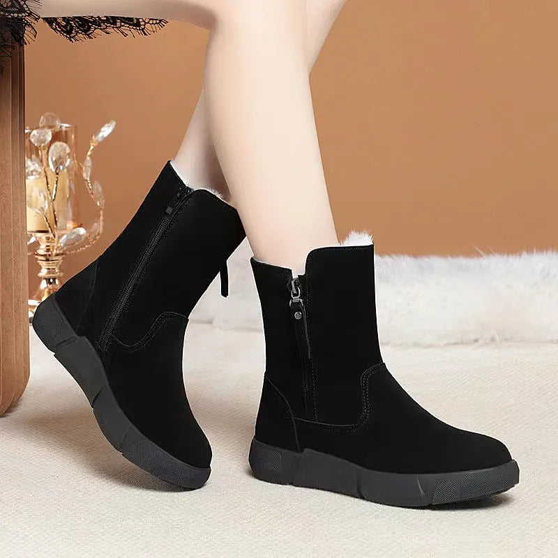 Stylische orthopädische Winterboots in Mid-Calf-Länge R&B R&B