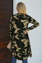 R&B | Bedruckter Offene Front Langarm Cardigan