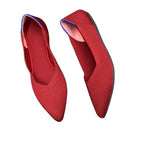 Damen Elegante spitz zulaufende Ballerinas mit modischem Akzent