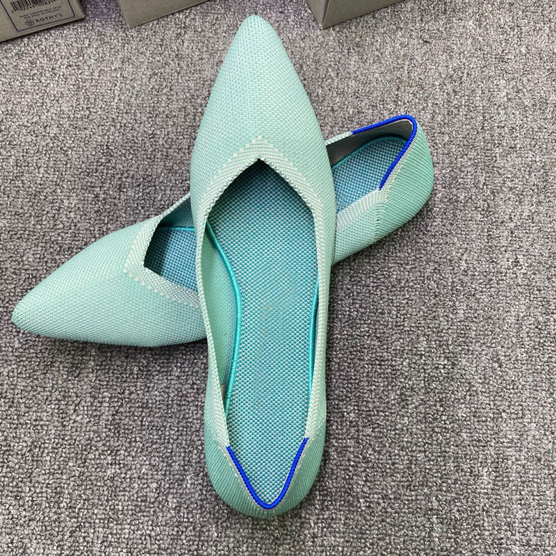 Damen Peep-Toe Ballerinas mit komfortabler Netzstruktur