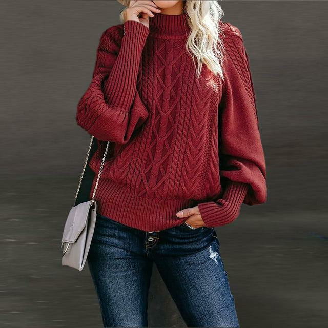 R&B | Pullover - Frauen Herbst Kabelstrick Pullover