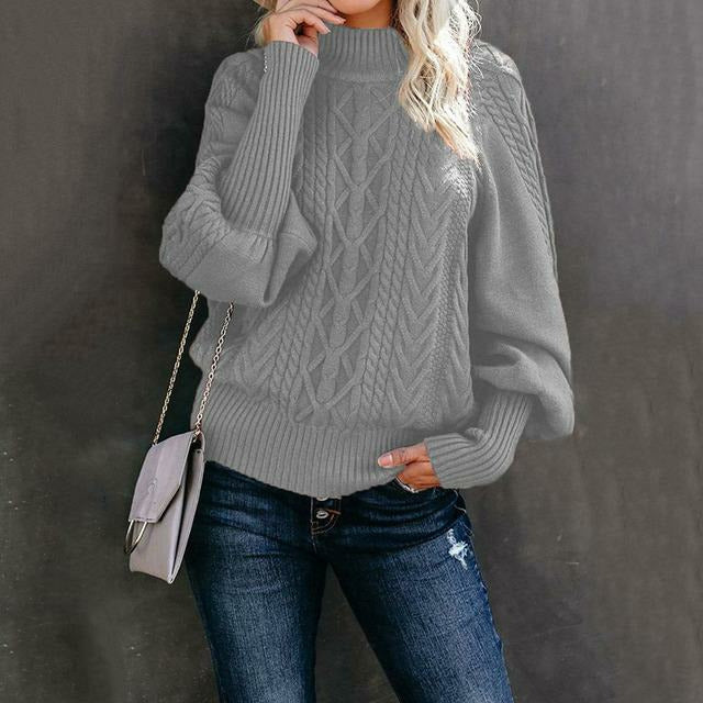 R&B | Pullover - Frauen Herbst Kabelstrick Pullover