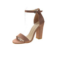 Damen Sandaletten mit elegantem Blockabsatz und verstellbarem Riemen R&B