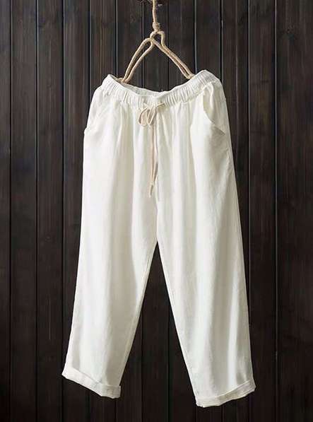 Damen Hose mit elastischem Bund und seitlichen Taschen R&B