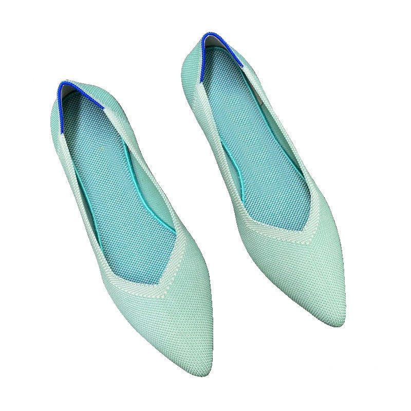 Damen Peep-Toe Ballerinas mit komfortabler Netzstruktur