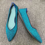 Damen Modische Slipper mit femininem Schnitt und wartigem Obermaterial