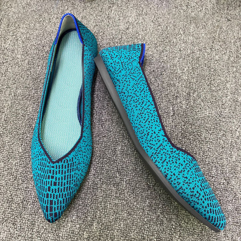 Damen Modische Slipper mit femininem Schnitt und wartigem Obermaterial
