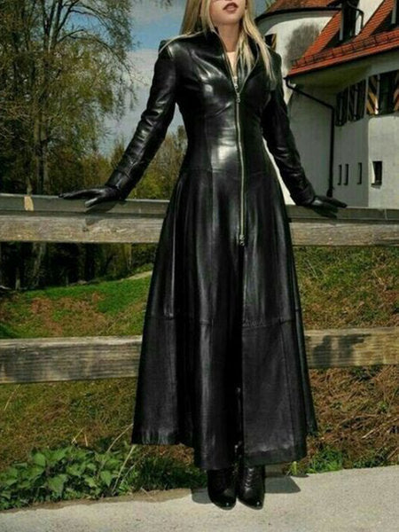 Damen eleganter Maxikleid mit strukturiertem Reißverschluss und schimmerndem Finish R&B