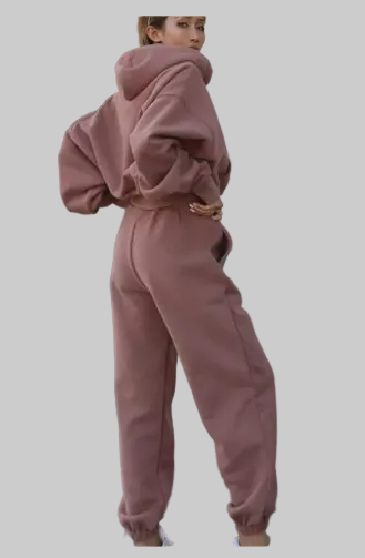 Damen entspannter Oversized Jogginganzug R&B