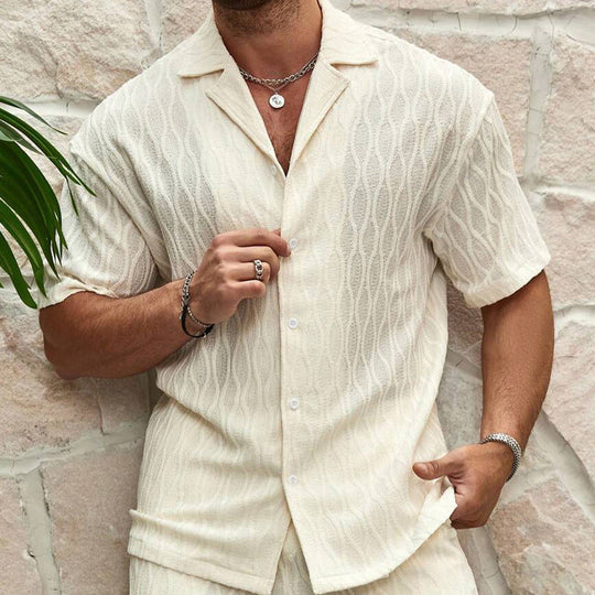 R&B | Set Herren Sommer mit Hemd und Shorts
