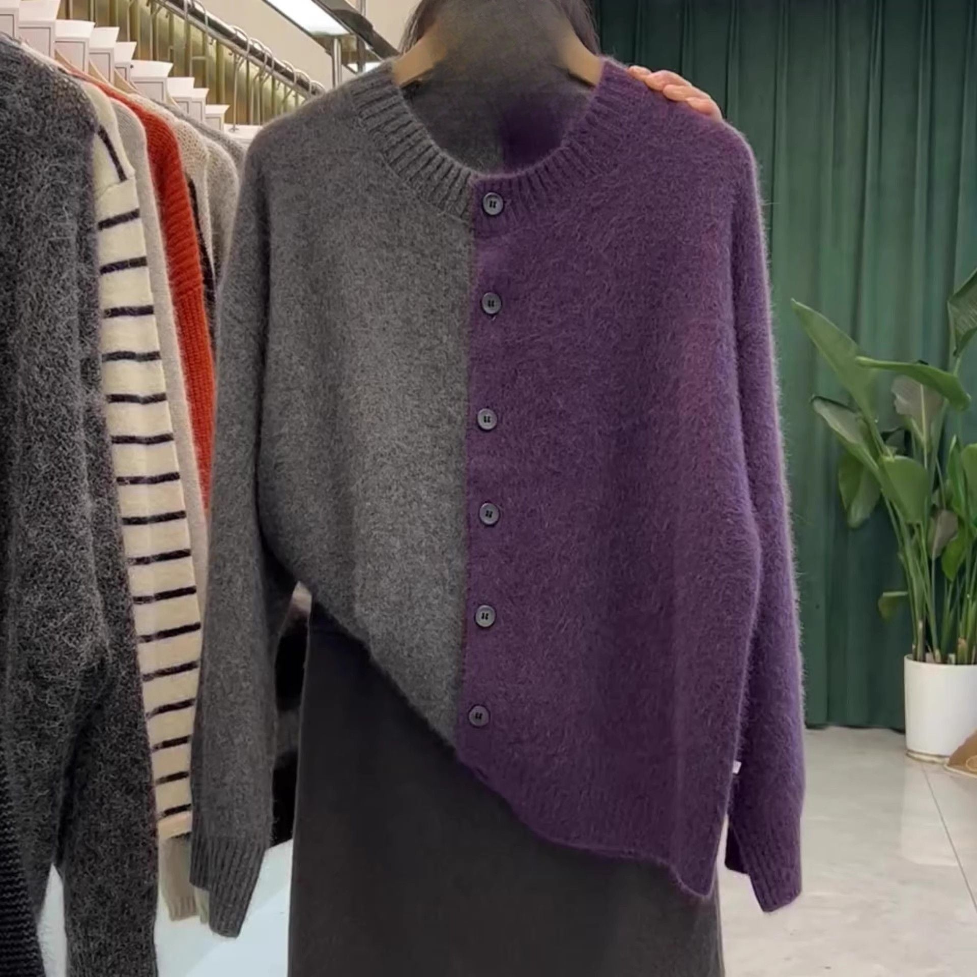 R&B | Schick und Entspannt Winter Strickjacke