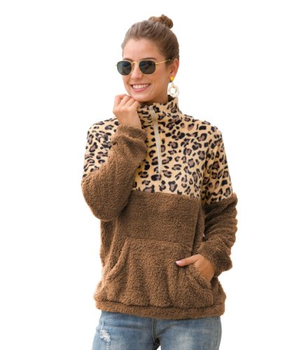 R&B | Hoodie - Oversized Fit - Plüsch & Leopardenmuster - Weich & Bequem