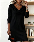 R&B | Kleid mit Hohem Ausschnitt und Tasche