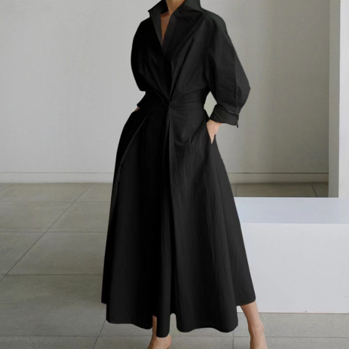 R&B | Kreuzträger Kleid mit Taschen