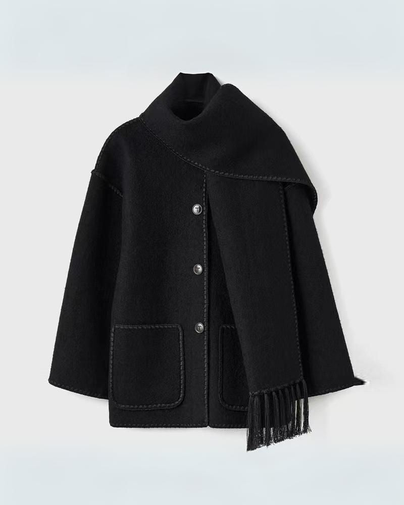 R&B | Hepburn Stil Wollcape Mantel