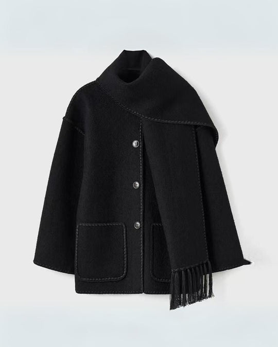 R&B | Hepburn Stil Wollcape Mantel