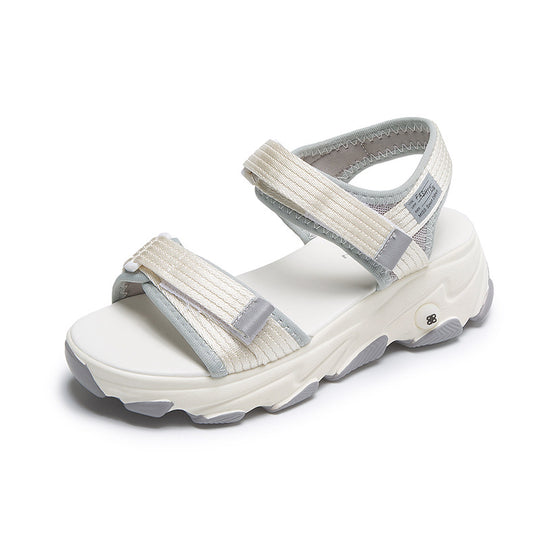 Damen Sportliche Sandalen mit verstellbaren Riemen und dämpfender Sohle R&B