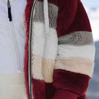 R&B | Color Block Zip-Up Kapuzenjacke