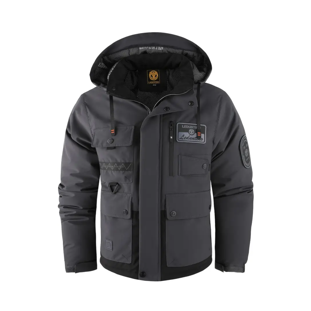 R&B | Herren Outdoor-Jacke gepolstert mit abnehmbarer Kapuze