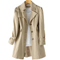R&B | Damen Trenchcoat mit Kapuze Winter