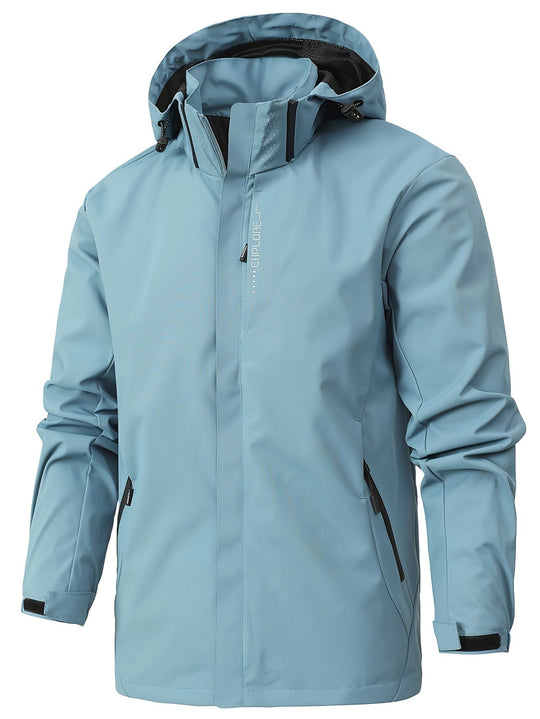 R&B | Herren Stylischer Kapuzenwindbreaker - Bequeme Outdoorbekleidung