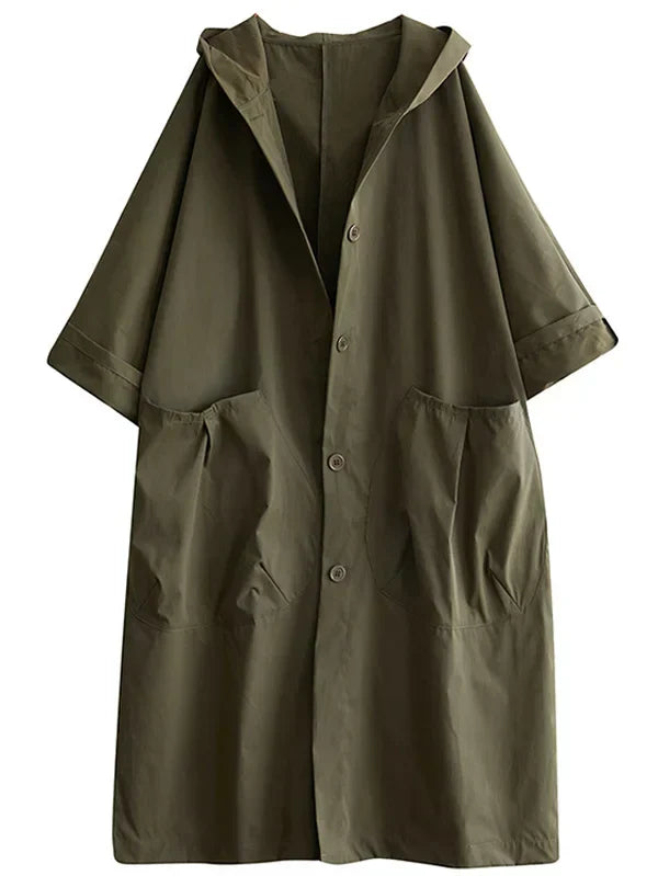 R&B | Langer Wasserdichter Trenchcoat Mantel