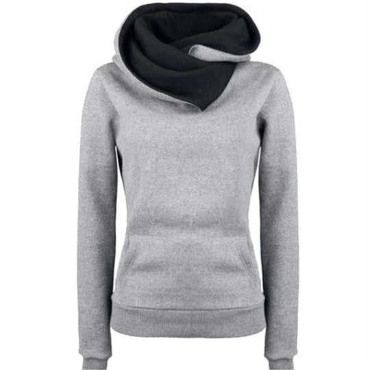 Damen Kapuzenpullover mit asymmetrischem Schnitt R&B