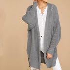 Damen Oversized Strickpullover mit modernen Details R&B