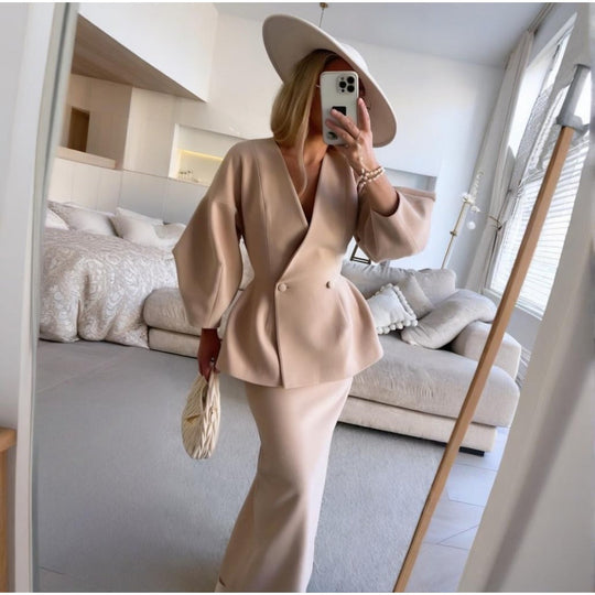 R&B | mit Peplumdetail Und Passendem Rockset für Damen