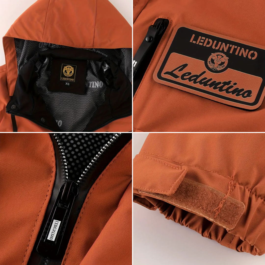 R&B | Herren Outdoor-Jacke gepolstert mit abnehmbarer Kapuze
