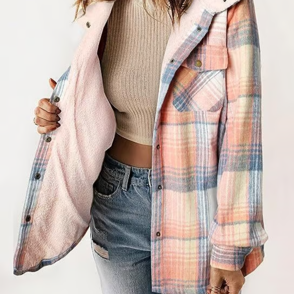 R&B | Karierten Kapuzenjacke – Lässiger Herbst - Look