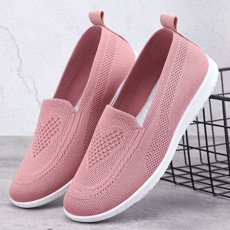 Damen Atmungsaktive Slip-On Freizeitschuhe mit flexiblem Mesh-Obermaterial R&B