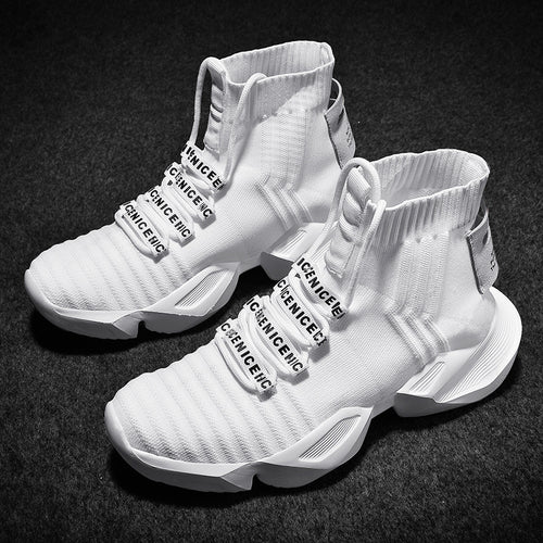 Damen High-Top Sneakers mit hochelastischem Obermaterial und innovativem Verschlusssystem R&B