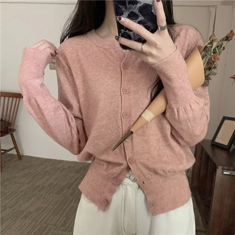 R&B | grob gestrickter Woll-Kardigan-Pullover