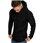 Herren Kapuzenpullover mit strukturiertem Design und modischen Raglanärmeln
