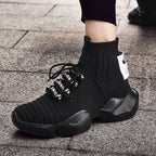 Damen High-Top Sneakers mit hochelastischem Obermaterial und innovativem Verschlusssystem R&B